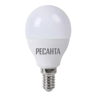 Лампа светодиодная РЕСАНТА LL-R-G45-7W-230-3K-E14 76/1/6