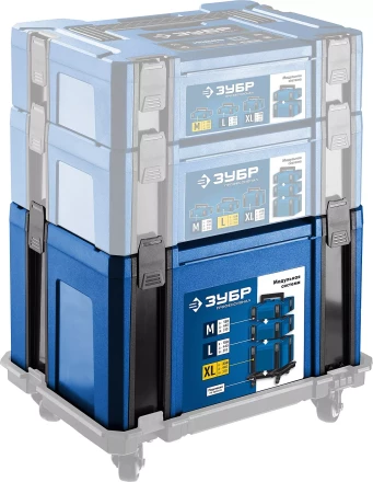 ЗУБР МОДУЛЬ-25, 440 х 310 х 250 мм, (17), размер XL, пластиковый ящик для инструментов, Профессионал (38165-25) купить в Тюмени