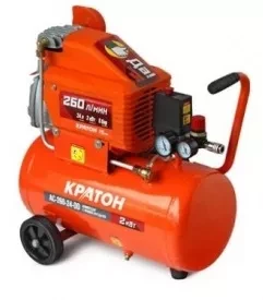 Компрессор масляный поршневой прямой привод Кратон AC-260-24-DD 3 01 01 033 купить в Тюмени