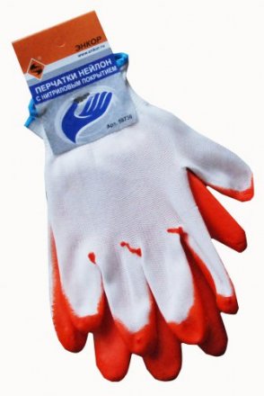 Перчатки Нейлон Энкор с нитриловым покрытием 1/10 58736 купить в Тюмени