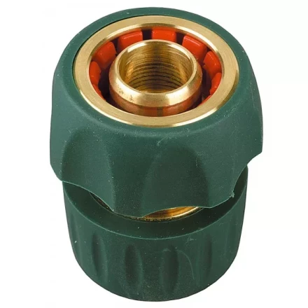 Соединитель RACO &quot;Profi-Plus&quot; (шланг-насадка), латунный с покрытием TPR, с автостопом, 3/4&quot; 4244-55106B купить в Тюмени