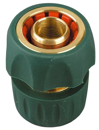 Соединитель RACO &quot;Profi-Plus&quot; (шланг-насадка), латунный с покрытием TPR, с автостопом, 3/4&quot; 4244-55106B купить в Тюмени