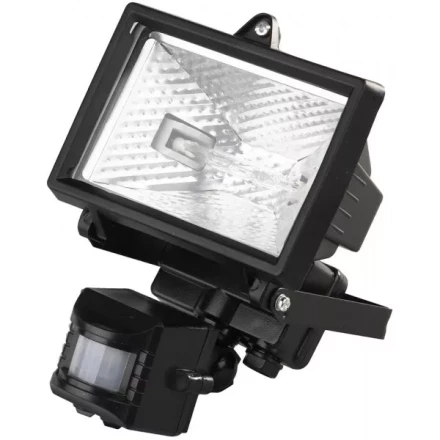 Прожектор галогеновый СВЕТОЗАР с датчиком движения, с дугой крепления под установку, цвет черный, 150Вт SV-57111-B купить в Тюмени