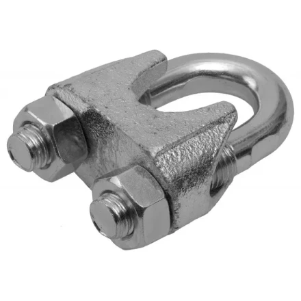 Зажим троса ЗУБР DIN 741, оцинкованный, 8мм, 2 шт 4-304416-08 купить в Тюмени