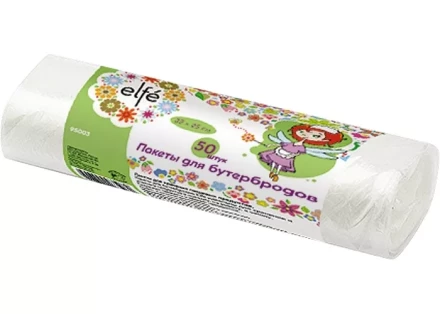 Пакеты для бутербродов 320х250 мм 50 шт рулон Elfe 95003 купить в Тюмени