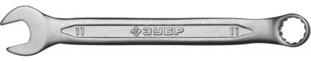 Ключ ЗУБР &quot;МАСТЕР&quot; гаечный комбинированный, Cr-V сталь, хромированный, 11мм 27087-11 купить в Тюмени