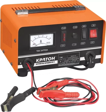 Зарядное устройство для аккумулятора Кратон ВС-9 (220В 100W 12V) 3 06 01 004 купить в Тюмени