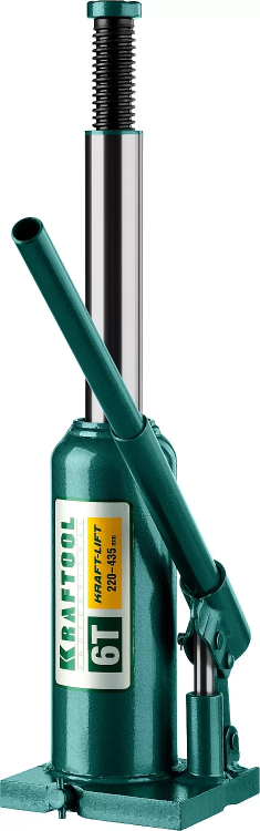 Домкрат гидравлический бутылочный "Kraft-Lift", сварной, 6т, 220-435мм, KRAFTOOL 43462-6 43462-6_z01 купить в Тюмени