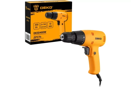 Дрель-шуруповерт сетевой DEKO DKSD400W, 063-4086 купить в Тюмени