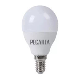 Лампа светодиодная РЕСАНТА LL-R-G45-7W-230-4K-E14 76/1/8