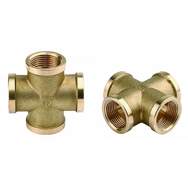 Крестовина GENERAL FITTINGS латунь, г/г/г/г, 1/2" 51049-1/2 купить в Тюмени