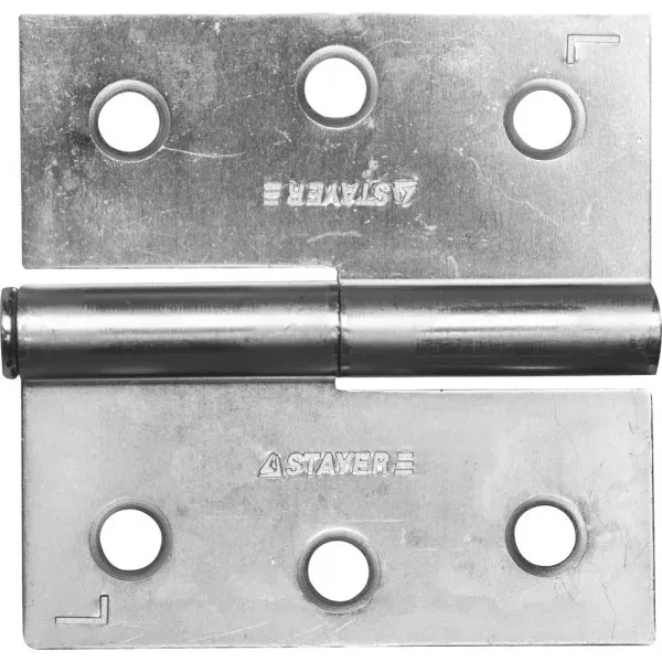 Петля дверная STAYER "MASTER" разъемная, цвет белый цинк, левая, 75мм 37613-75-1L купить в Тюмени