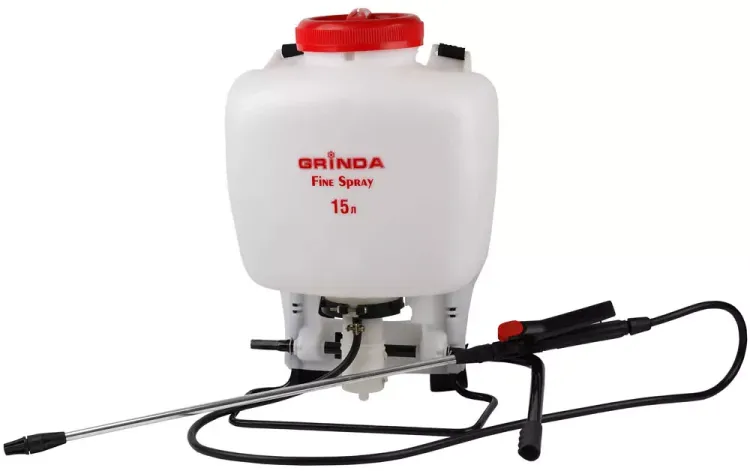 Опрыскиватель садовый GRINDA "Fine Spray" ранцевый, телескопический фибергласовый удлинитель, 15л 8-425215_z01 купить в Тюмени