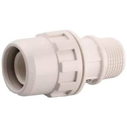 Муфта ЗУБР &quot;ШиреФит&quot; соединительная, &quot;штуцер с гайкой - внешняя резьба&quot;, 20мм-3/4&quot; 51461-20-3/4 купить в Тюмени