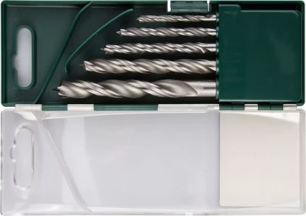 Набор сверл по дереву, KRAFTOOL 29400-H5, 5шт(4-10мм), двухленточных, спиральных 29400-H5 купить в Тюмени