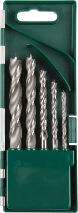 Набор сверл по дереву, KRAFTOOL 29400-H5, 5шт(4-10мм), двухленточных, спиральных 29400-H5 купить в Тюмени