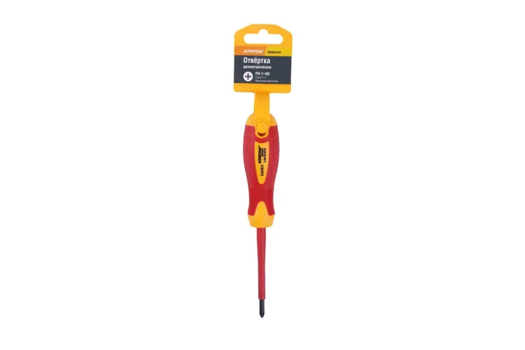 Отвертка диэлектрическая Кратон Dielectric PH1х80 2 09 04 012 купить в Тюмени