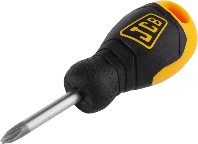 Отвертка JCB, хромомолибденовая сталь S2, двухкомпонентная рукоятка, магнитный наконечник, PH №2х40мм JSD001 купить в Тюмени