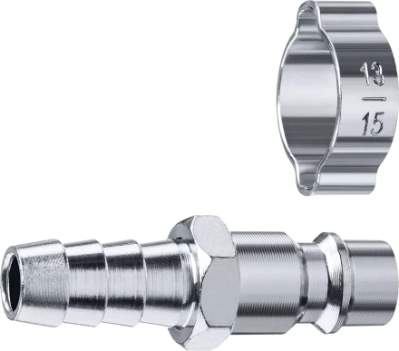 ЗУБР штуцер елочка, 10 мм - рапид штуцер, переходник с обжимным хомутом, Профессионал (64918-10) купить в Тюмени