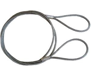 Буксировочный трос стальной петля-петля диаметр каната 18 мм. 12 м.  опресовка купить в Тюмени