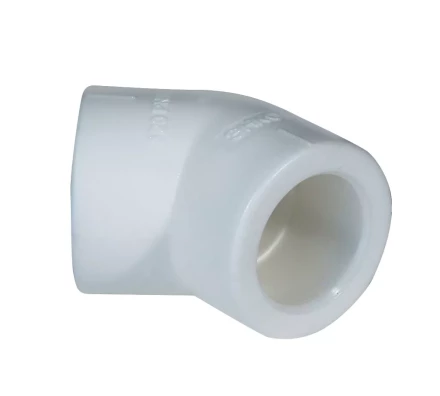 Уголок PP-R 45° 50мм белый (10/100) 45354 купить в Тюмени