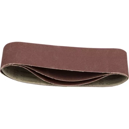 Лента STAYER &quot;MASTER&quot; шлифовальная универсальная бесконечная на тканевой основе, для ЛШМ, P120, 75х457мм, 3шт 35441-120 купить в Тюмени