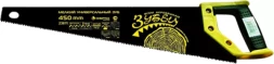 Ножовка по дереву "Зубец" 450 мм 7-8 TPI зуб 2D кал.зуб защ. покр. 2-х комп. рук-ка Сибртех 23811