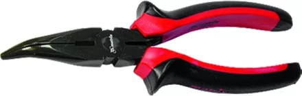 Длинногубцы Black Nickel 180 мм изогнутые двухкомпонентные рукоятки MATRIX 17460 купить в Тюмени