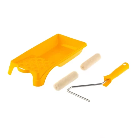 Малярный набор для работ с лаками: кювета 150 мм х 290 мм и мини-валик 110 мм Сибртех 80458 купить в Тюмени