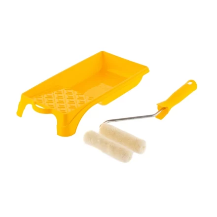 Малярный набор для работ с лаками: кювета 150 мм х 290 мм и мини-валик 110 мм Сибртех 80458 купить в Тюмени