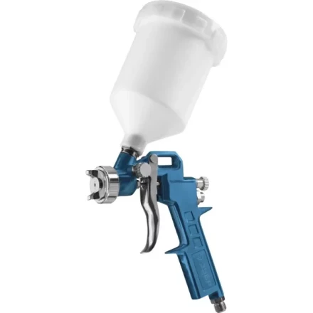 Пистолет ЗУБР &quot;ЭКСПЕРТ&quot; краскораспылительный, с верхним бачком 600мл, расход воздуха 120л/мин, 1,3мм 06455 купить в Тюмени