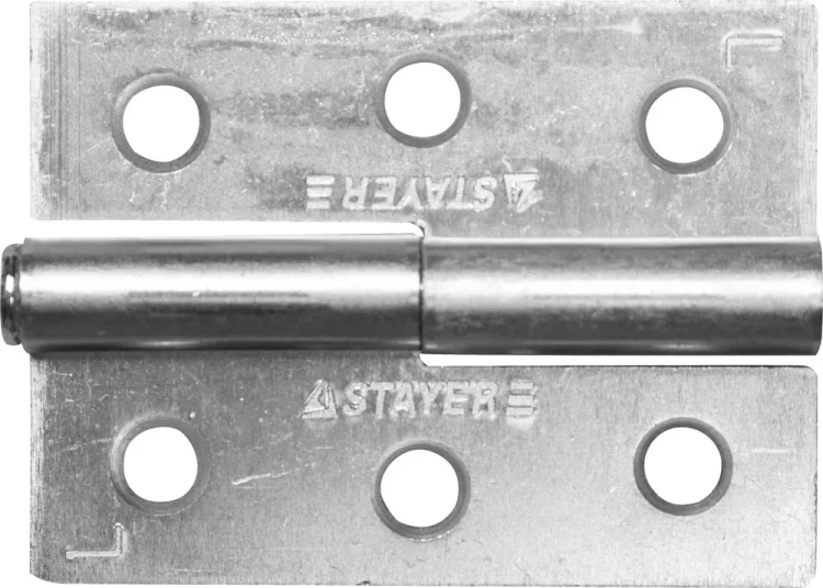Петля дверная STAYER "MASTER" разъемная, цвет белый цинк, левая, 65мм 37613-65-1L купить в Тюмени