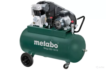 Компрессор масляный поршневой ременной Metabo Mega 350-100 W купить в Тюмени
