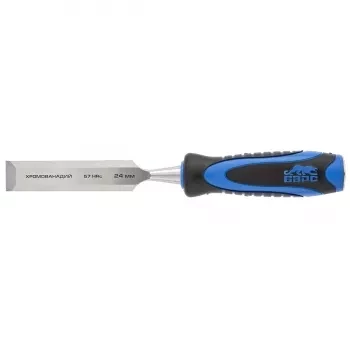 Долото-стамеска,плоская,24мм, двухкомпонентная рукоятка,металлический затыльник БАРС 24649 купить в Тюмени