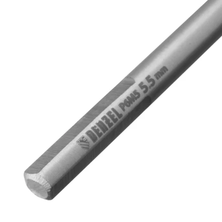 Сверло спиральное по металлу Denzel 5,5 х 139 мм, Р6М5, Golden Tip, удлиненное, 718255 купить в Тюмени