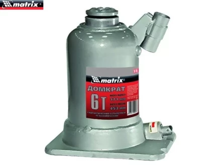 Домкрат гидравлический бутылочный телескопический 6 т подъем 171–453 мм MATRIX 507405 купить в Тюмени