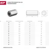 Гайка DIN 6334 переходная, M10, 1 шт, оцинкованная, ЗУБР 303756-10 купить в Тюмени