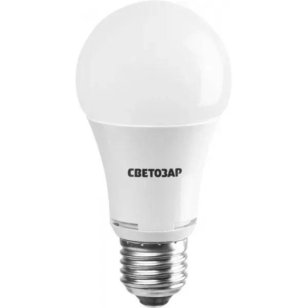 Лампа СВЕТОЗАР светодиодная "LED technology", цоколь E27(стандарт), теплый белый свет (2700К), 220В, 10Вт (75) 44505-75_z01 купить в Тюмени