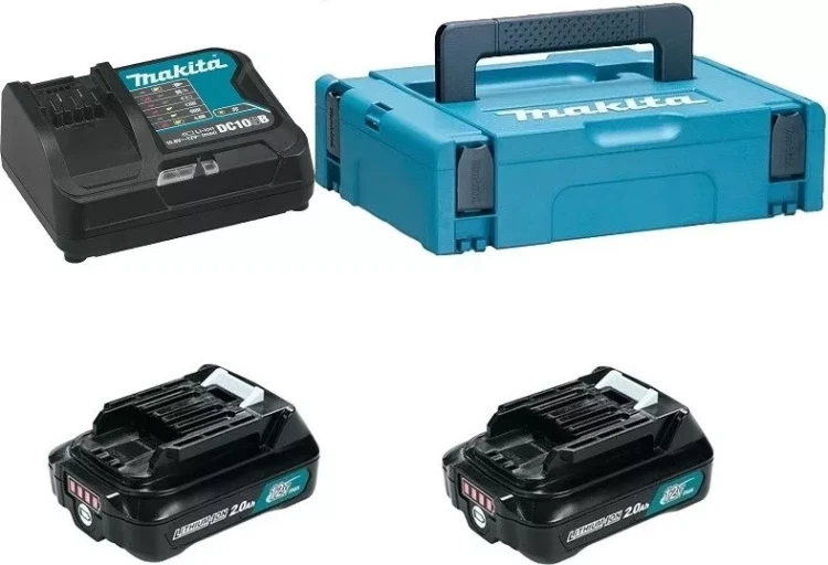 Набор 2 аккумулятора BL1021B + зарядное устройство DC10SB Makita 197658-5 купить в Тюмени