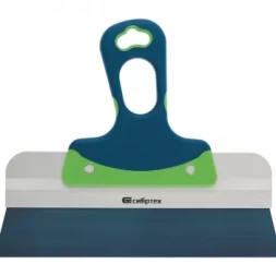 Шпатель фасадный, колоризованная пружинная сталь 65Г, 600 мм, 2-компонентная ручка СИБРТЕХ 85557