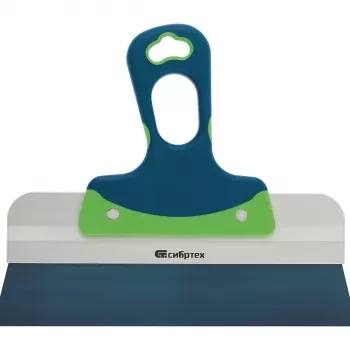 Шпатель фасадный, колоризованная пружинная сталь 65Г, 600 мм, 2-компонентная ручка  СИБРТЕХ 85557 купить в Тюмени