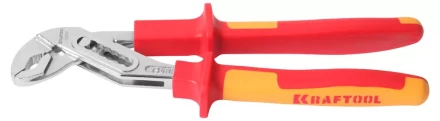 Клещи &quot;ELECTRO-KRAFT&quot;, Cr-Mo сталь, двухкомпонентная маслобензостойкая рукоятка, хромированное покрытие, 250мм, KRAFTOOL 2202-10-25_z01 купить в Тюмени