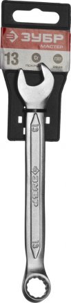 Ключ ЗУБР &quot;МАСТЕР&quot; гаечный комбинированный, Cr-V сталь, хромированный, 13мм 27087-13 купить в Тюмени