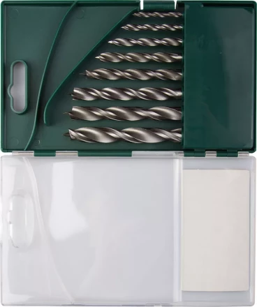 Набор сверл по дереву, KRAFTOOL 29400-H8, 8шт(3-10мм), двухленточных, спиральных 29400-H8 купить в Тюмени