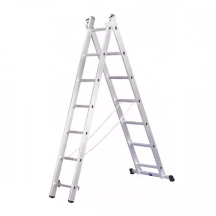 Лестница двухсекционная 2х 8 ступеней ЭНКОР 69696 купить в Тюмени