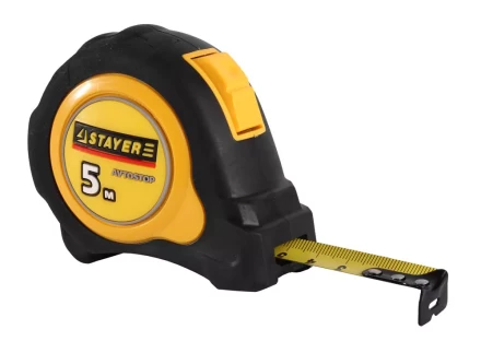 Рулетка STAYER &quot;MASTER&quot; &quot;OMEGA&quot; автостоп, обрезиненный корпус, 5мх19мм 3402-05-19_z01 купить в Тюмени