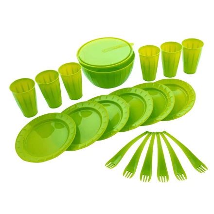 Набор для пикника на 6 персон, 20 предметов, контейнер 9 л в комплекте, Camping// Palisad 69451 купить в Тюмени