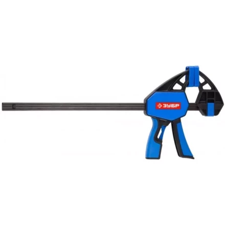Струбцина ЗУБР&quot;ПРОФЕССИОНАЛ&quot;ручная пистолетная, корпус нейлон,армир фиберглассом,двухкомп ручки,метал рейка,300/335мм,150кгс 32243-30 купить в Тюмени