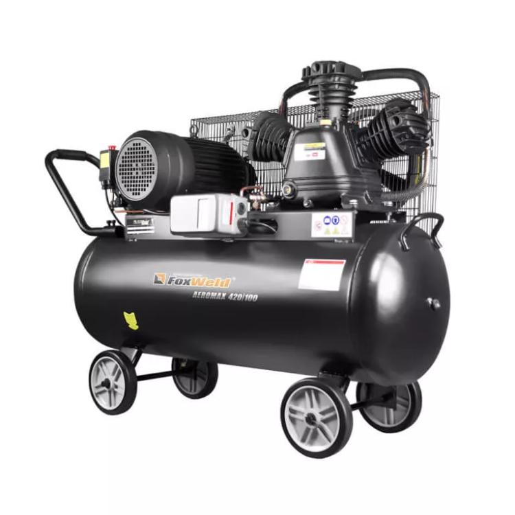 Компрессор масляный ременной AEROMAX 420/100 FoxWeld купить в Тюмени