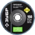 Круг шлифовальный ЗУБР &quot;ПРОФИ&quot; лепестковый торцевой, тип КЛТ 1, зерно-электрокорунд циркон, тип КЛТ 1, P80, 150х22,2мм 36596-150-80 купить в Тюмени